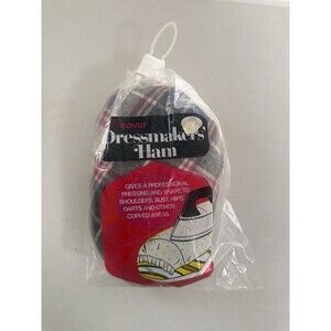 Vintage Weaver Plaid Dressmakers Ham Pressing Ironing Pres-Kloth Stow Ohio